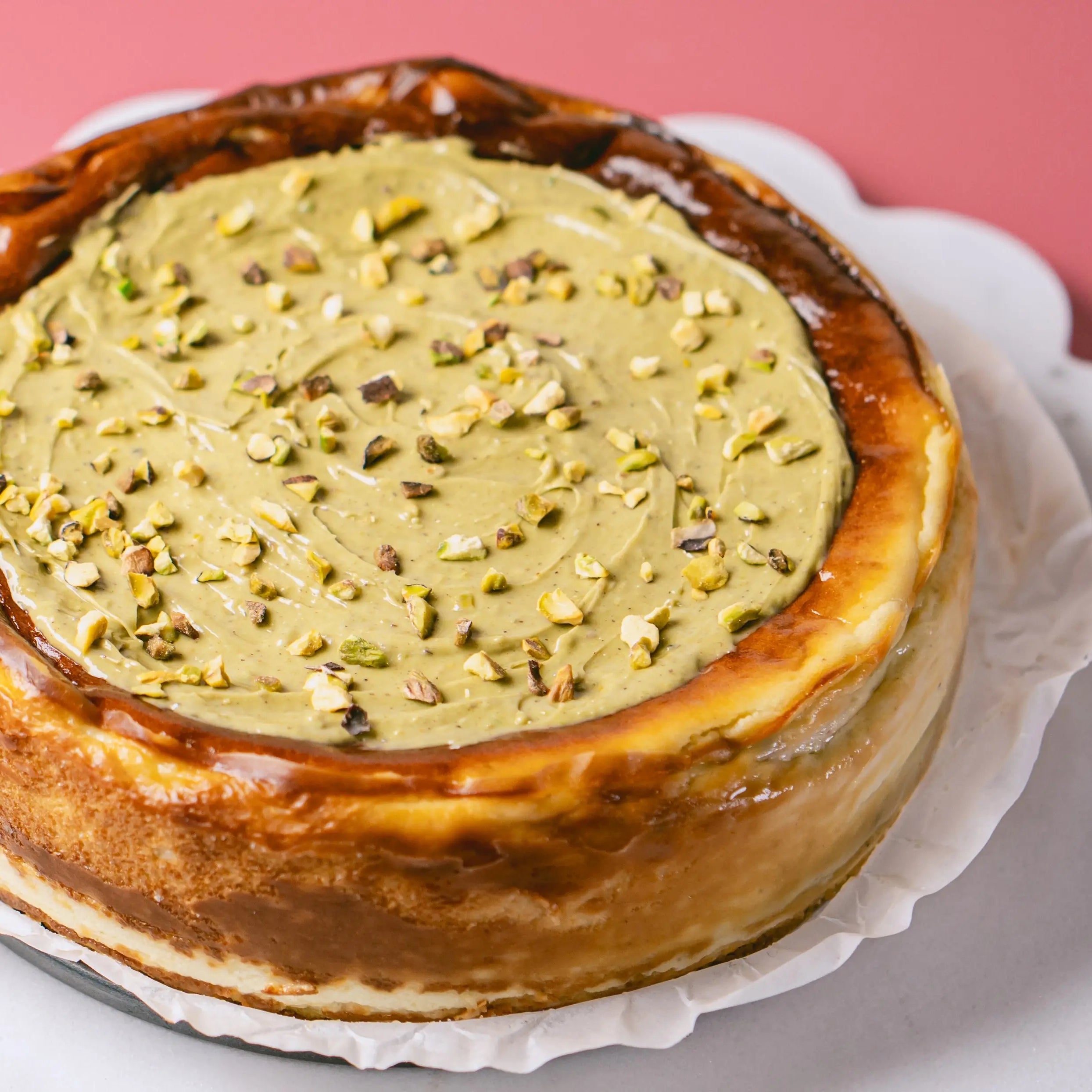 Perfect Pistachio {{Product vendor}} Burnt Cheesecakes